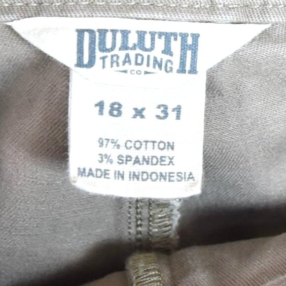 Duluth Trading Co Khaki Tan Pants 18x31 Straight Fit Stretch Utility Outdoors - Picture 8 of 8